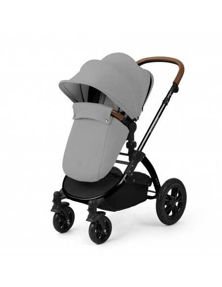 Ickle Bubba Stomp Luxe 12 Piece Travel System with Maxi Cosi Cabriofix i Size Car Seat & ISOFIX Base-Black/Pearl Grey/Tan Ickle Bubba