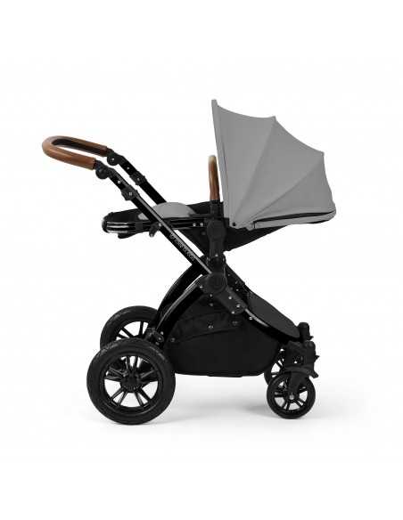 Ickle Bubba Stomp Luxe 12 Piece Travel System with Maxi Cosi Cabriofix i Size Car Seat & ISOFIX Base-Black/Pearl Grey/Tan Ickle Bubba