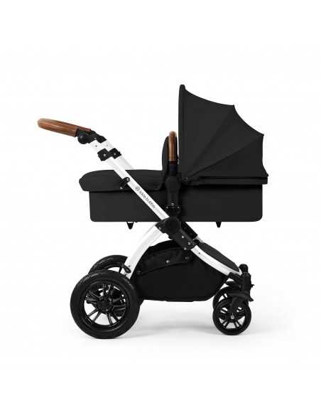 Ickle Bubba Stomp Luxe 12 Piece Travel System with Maxi Cosi Cabriofix i Size Car Seat & ISOFIX Base-Silver/Midnight/Tan Ickle Bubba