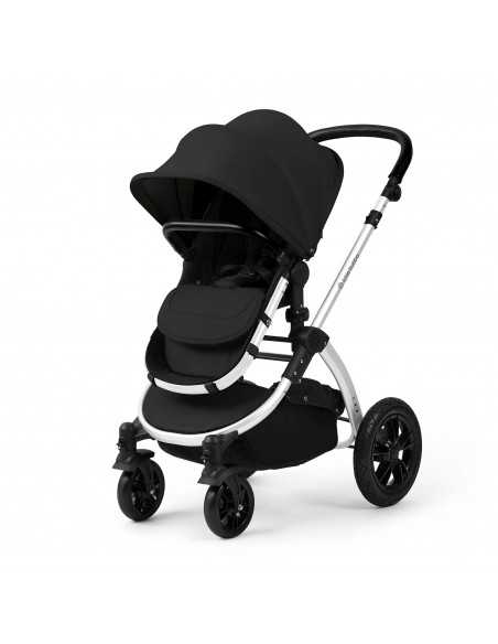 Ickle Bubba Stomp Luxe 12 Piece Travel System with Maxi Cosi Cabriofix i Size Car Seat & ISOFIX Base-Silver/Midnight/Black Ickle Bubba