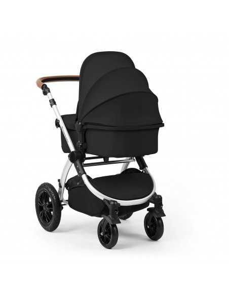 Ickle Bubba Stomp Luxe 12 Piece Travel System with Maxi Cosi Cabriofix i Size Car Seat & ISOFIX Base-Silver/Midnight/Tan Ickle Bubba