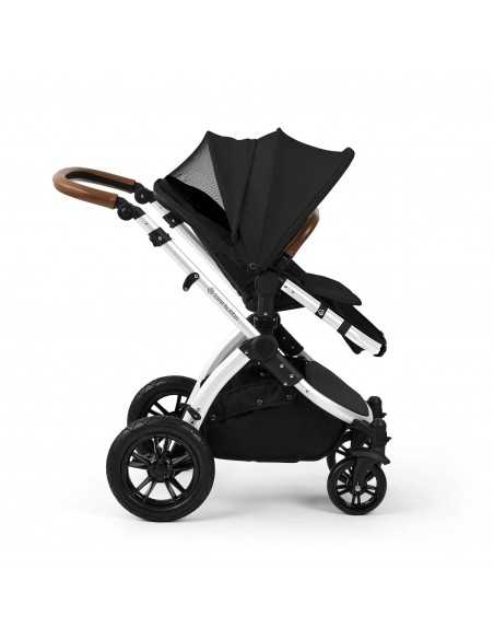 Ickle Bubba Stomp Luxe 12 Piece Travel System with Maxi Cosi Cabriofix i Size Car Seat & ISOFIX Base-Silver/Midnight/Tan Ickle Bubba