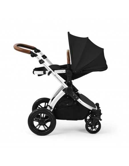 Ickle Bubba Stomp Luxe 12 Piece Travel System with Maxi Cosi Cabriofix i Size Car Seat & ISOFIX Base-Silver/Midnight/Tan Ickle Bubba