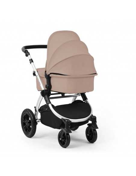 Ickle Bubba Stomp Luxe 12 Piece Travel System with Maxi Cosi Cabriofix i Size Car Seat & ISOFIX Base-Silver/Desert/Black Ickle Bubba