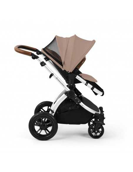 Ickle Bubba Stomp Luxe 12 Piece Travel System with Maxi Cosi Cabriofix i Size Car Seat & ISOFIX Base-Silver/Desert/Tan Ickle Bubba