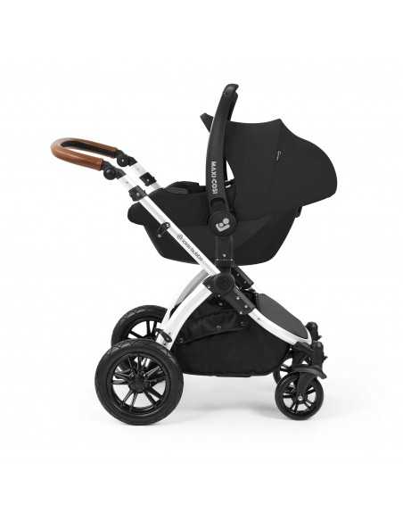 Ickle Bubba Stomp Luxe 12 Piece Travel System with Maxi Cosi Cabriofix i Size Car Seat & ISOFIX Base-Silver/Desert/Tan Ickle Bubba