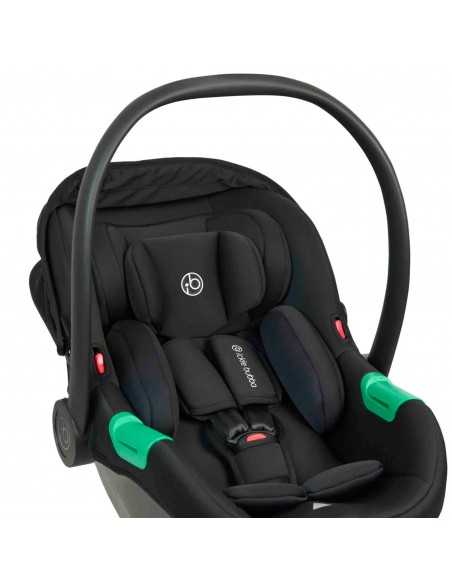 Ickle Bubba Virgo All in One Single to Double i Size Travel System with Isofix Base (Cirrus)-Black/Black/Tan Ickle Bubba