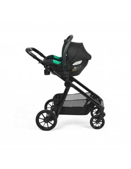 Ickle Bubba Virgo All in One Single to Double i Size Travel System with Isofix Base (Cirrus)-Black/Stone/Black Ickle Bubba