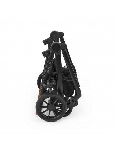 Ickle Bubba Virgo All in One Single to Double i Size Travel System with Isofix Base (Cirrus)-Black/Black/Tan Ickle Bubba