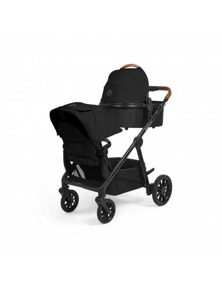 Ickle Bubba Virgo 2 in 1 Single to Double Pushchair-Black/Black/Tan Ickle Bubba