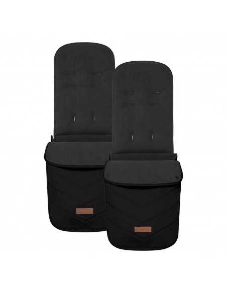 Ickle Bubba Virgo 2 in 1 Single to Double Pushchair-Black/Black/Tan Ickle Bubba