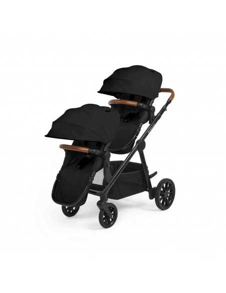 Ickle Bubba Virgo 2 in 1 Single to Double Pushchair-Black/Black/Tan Ickle Bubba
