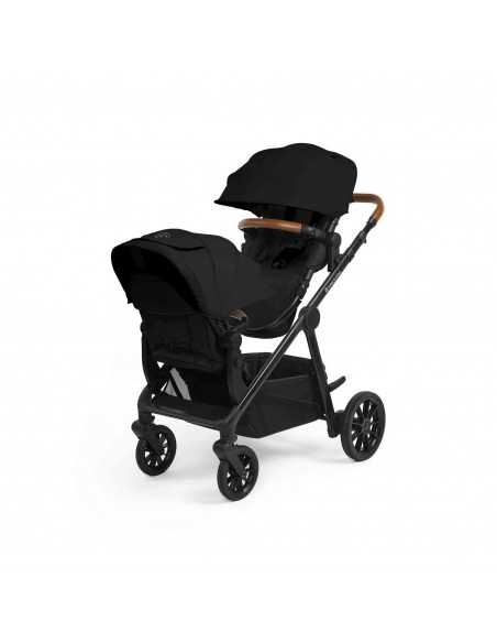 Ickle Bubba Virgo 2 in 1 Twin Pushchair-Black/Black/Tan Ickle Bubba