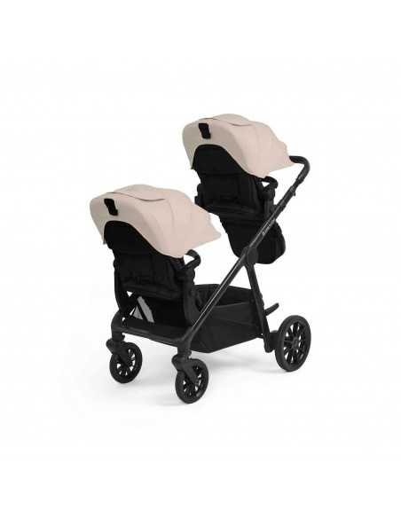 Ickle Bubba Virgo 2 in 1 Twin Pushchair-Black/Stone/Black Ickle Bubba