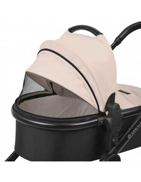 Ickle Bubba Virgo 2 in 1 Twin Pushchair-Black/Stone/Black Ickle Bubba
