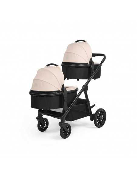 Ickle Bubba Virgo All in One Twin i Size Travel System with Isofix Base (Cirrus)-Black/Stone/Black Ickle Bubba