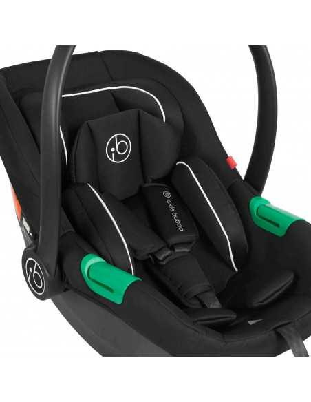 Ickle Bubba Virgo All in One Twin i Size Travel System with Isofix Base (Cirrus)-Black/Black/Tan Ickle Bubba