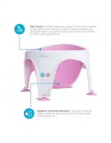 Angelcare Soft Touch Baby Bath Seat-Pink