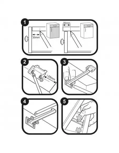 Clippasafe Cupboard & Drawer Locks Clippasafe