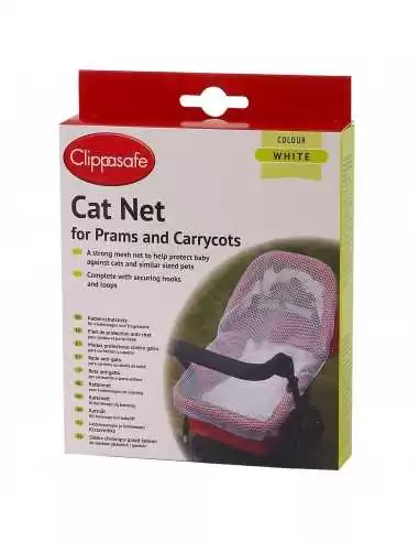 Clippasafe Pram & Carrycot Cat Net White