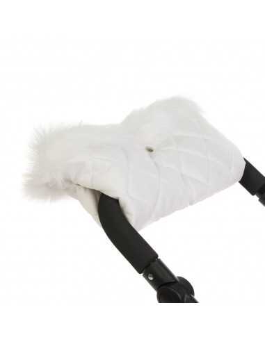 Roma Dolls Pram Handmuff-White