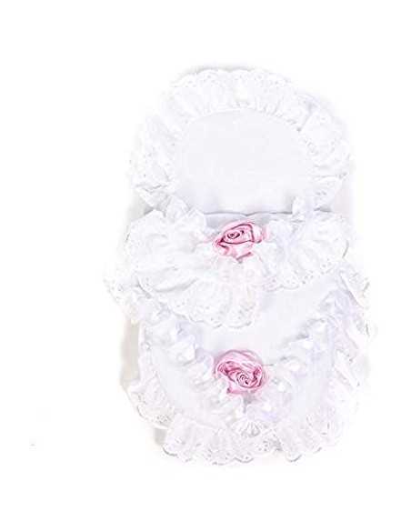 Roma Dolls Pram Bedding Set-White/Pink Rose Roma