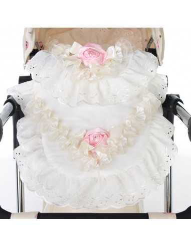 Roma Dolls Pram Bedding Set-Cream... Roma Dolls Pram Bedding Set-Cream...