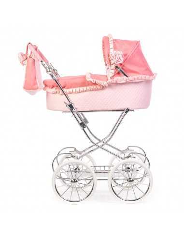 Roma Annie Classic Dolls Pram-Pink Roma Annie Classic Dolls Pram-Pink