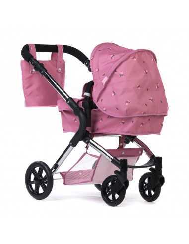 Roma Darcie Single Dolls Pram-Pink Roma Darcie Single Dolls Pram-Pink