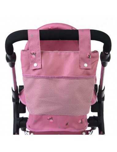 Roma Darcie Twin Dolls Pram-Pink Roma Darcie Twin Dolls Pram-Pink