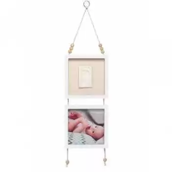 Baby Art Hanging Frame Grey