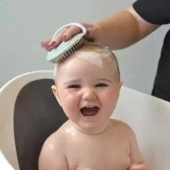 Shnuggle Bath Baby Brush-Grey