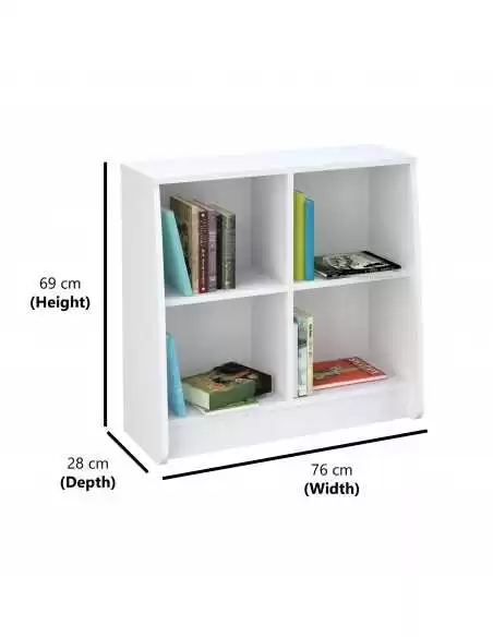 Kidsaw Loft Station Bookcase-White Kidsaw