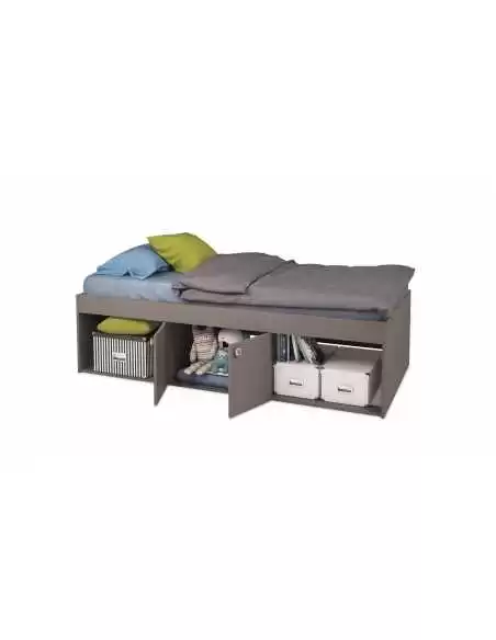 Kidsaw Low Single 3ft Cabin Bed-Grey Kidsaw