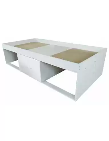 Kidsaw Low Single 3ft Cabin Bed-White Kidsaw Low Single 3ft Cabin Bed-White