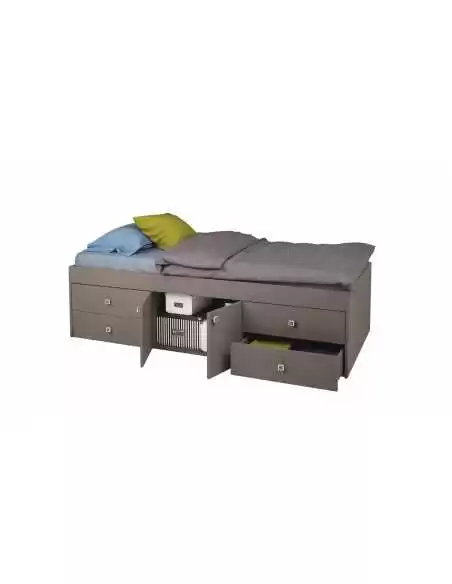 Kidsaw Captain's Single 3ft Cabin Bed-Grey Kidsaw