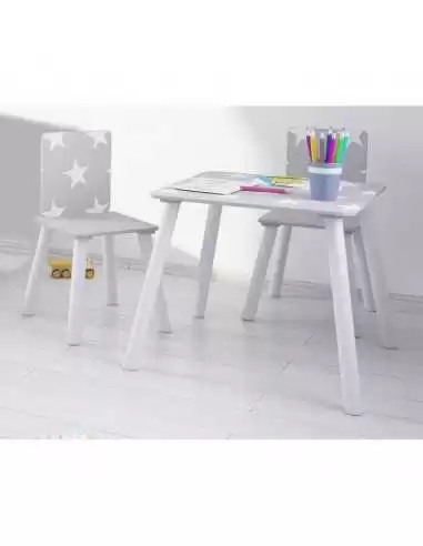 Kidsaw Star Table & Chairs-Grey Kidsaw Star Table & Chairs-Grey