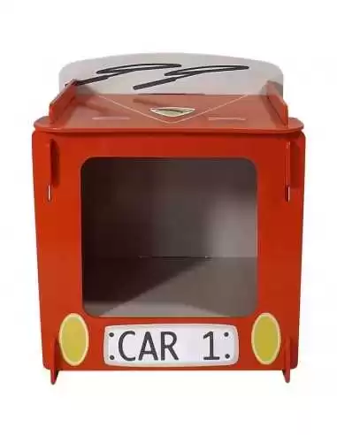 Kidsaw Racing Car Bedside-Red Kidsaw Racing Car Bedside-Red