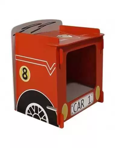 Kidsaw Racing Car Bedside-Red Kidsaw Racing Car Bedside-Red