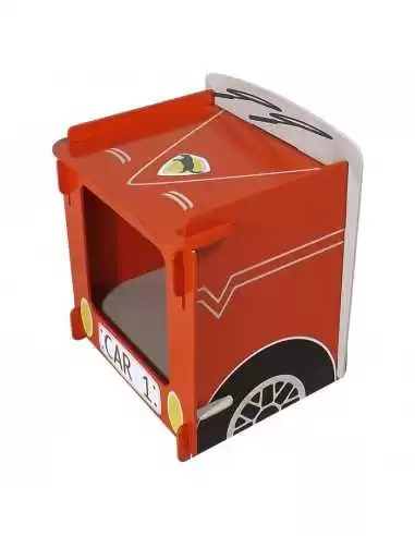 Kidsaw Racing Car Bedside-Red Kidsaw Racing Car Bedside-Red