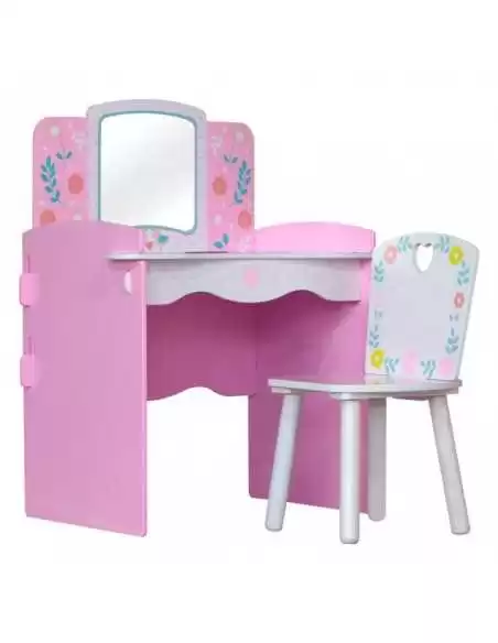 Kidsaw Country Cottage Dressing Table-Pink Kidsaw