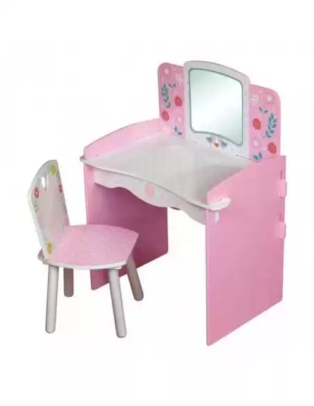 Kidsaw Country Cottage Dressing Table-Pink Kidsaw