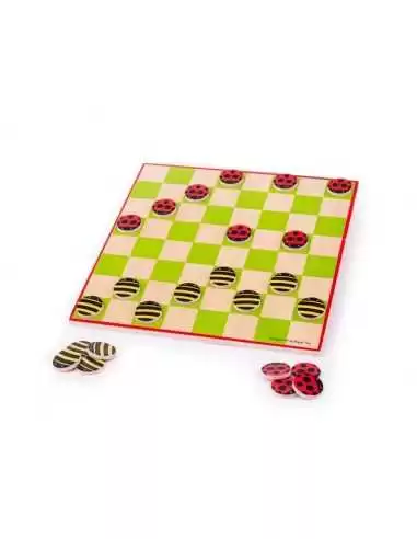 Bigjigs Toys Ladybird and Bee Draughts
