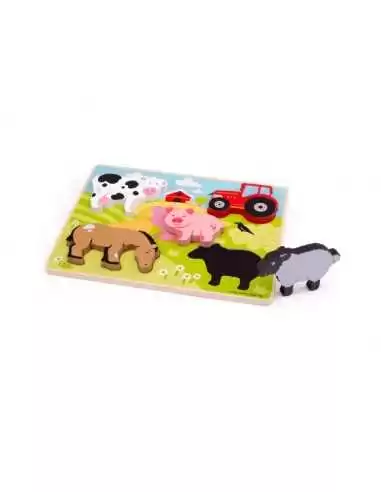 Bigjigs Toys Chunky Lift Out Farm Puzzle