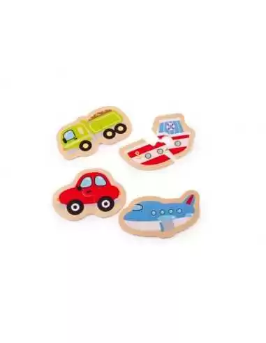 Bigjigs Toys Two Piece Puzzles-Transport