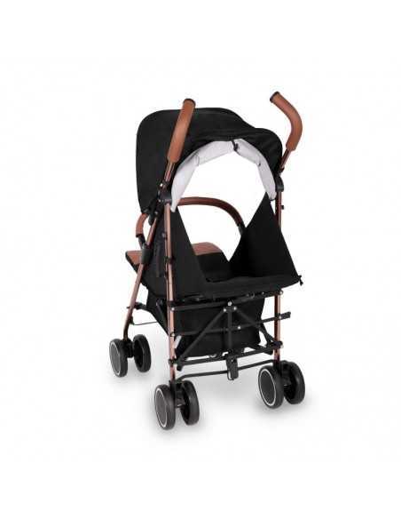 Ickle Bubba Discovery Prime Rose Gold Chassis Stroller-Black Ickle Bubba