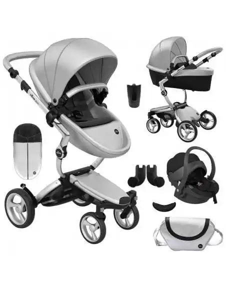 mima Bundle-Luxury 11 Piece Travel System-Argento (EX DISPLAY) Mima