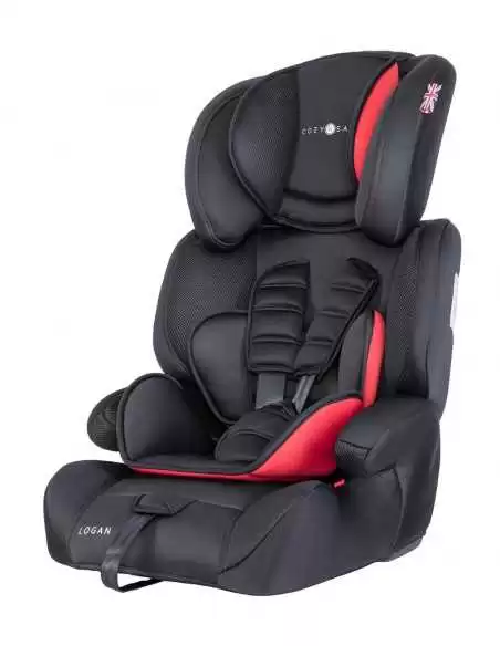 Cozy N Safe Logan Group 1/2/3 Car Seat-Black/Red Cozy N Safe