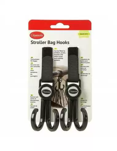 Clippasafe Stroller Bag Hooks (2 Pack)