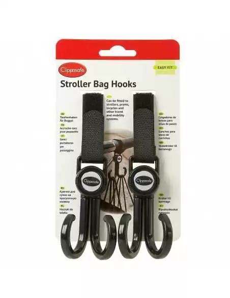 Clippasafe Stroller Bag Hooks (2 Pack) Clippasafe